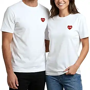Kalp Baskılı T-shirt