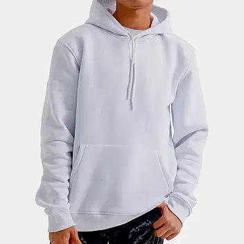 Beyaz Kapüşonlu Sweatshirt