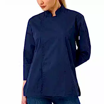 Lacivert Gabardin Kadın Şef Ceketi