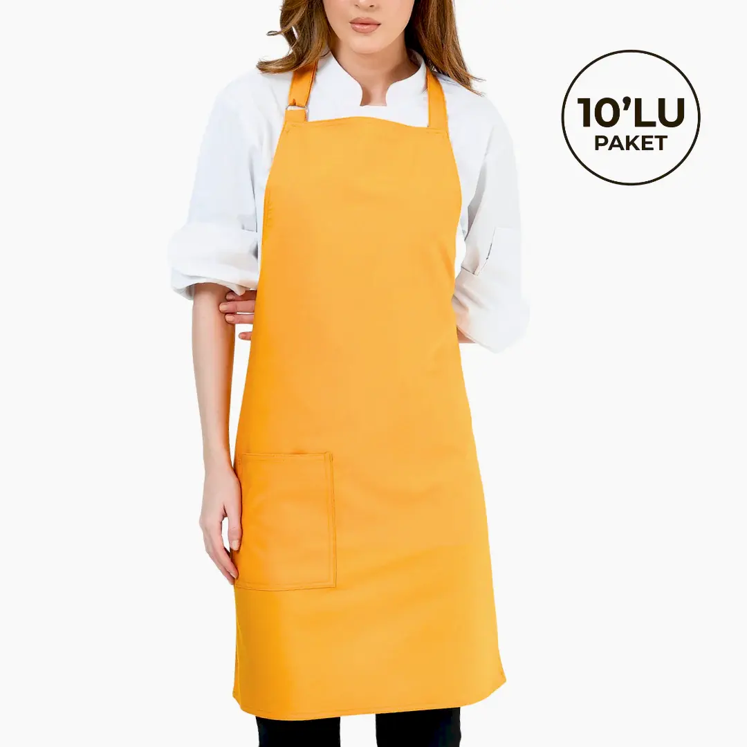 Alpaka Önlük - Sarı (10'lu Paket)