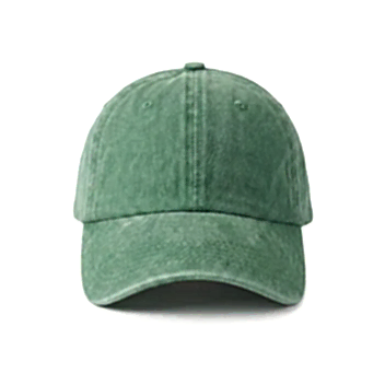 Yeşil Yıkamalı Gabardin Şapka