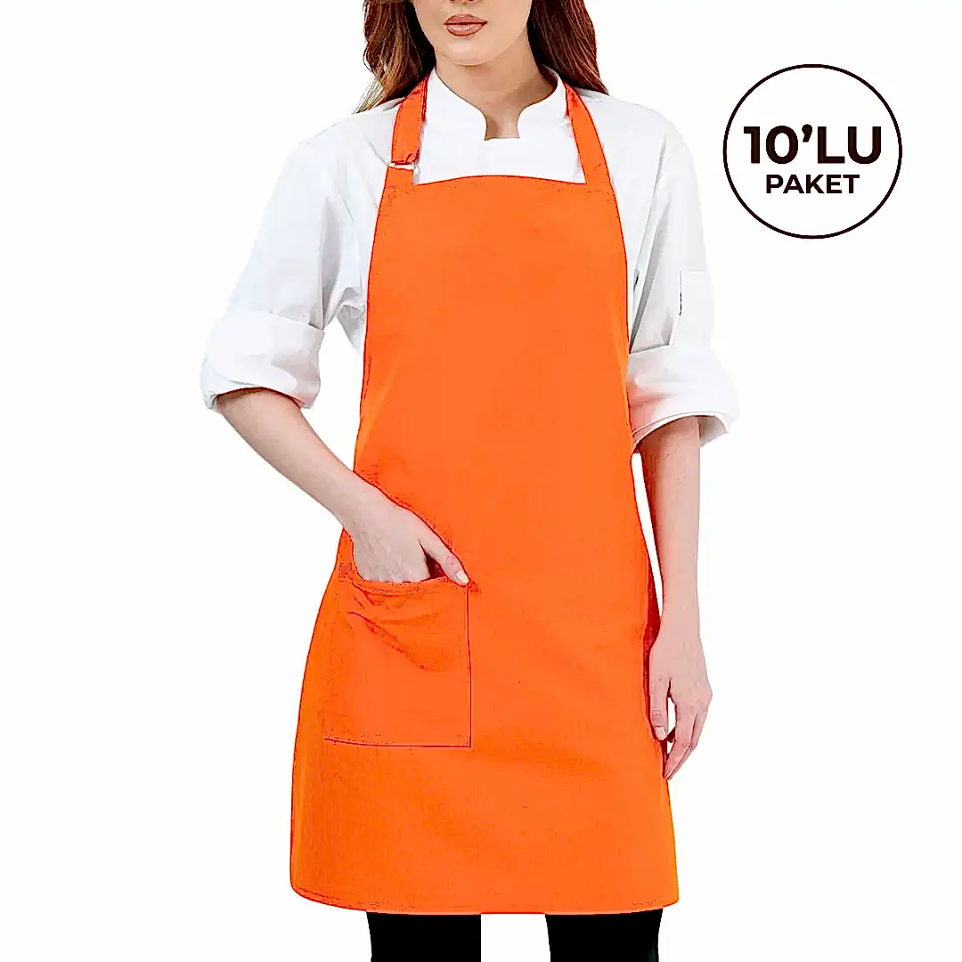 Alpaka Önlük - Turuncu (10'lu Paket)