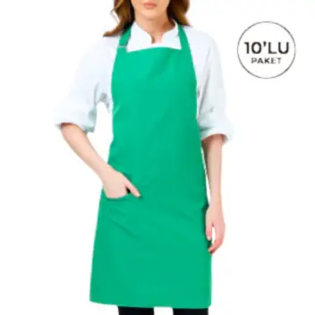 Alpaka Önlük - Açık Yeşil (10'lu Paket)