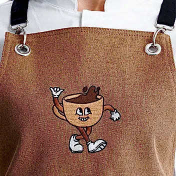 Hazır Nakışlı Önlükler - Life Begins After Coffee Sele