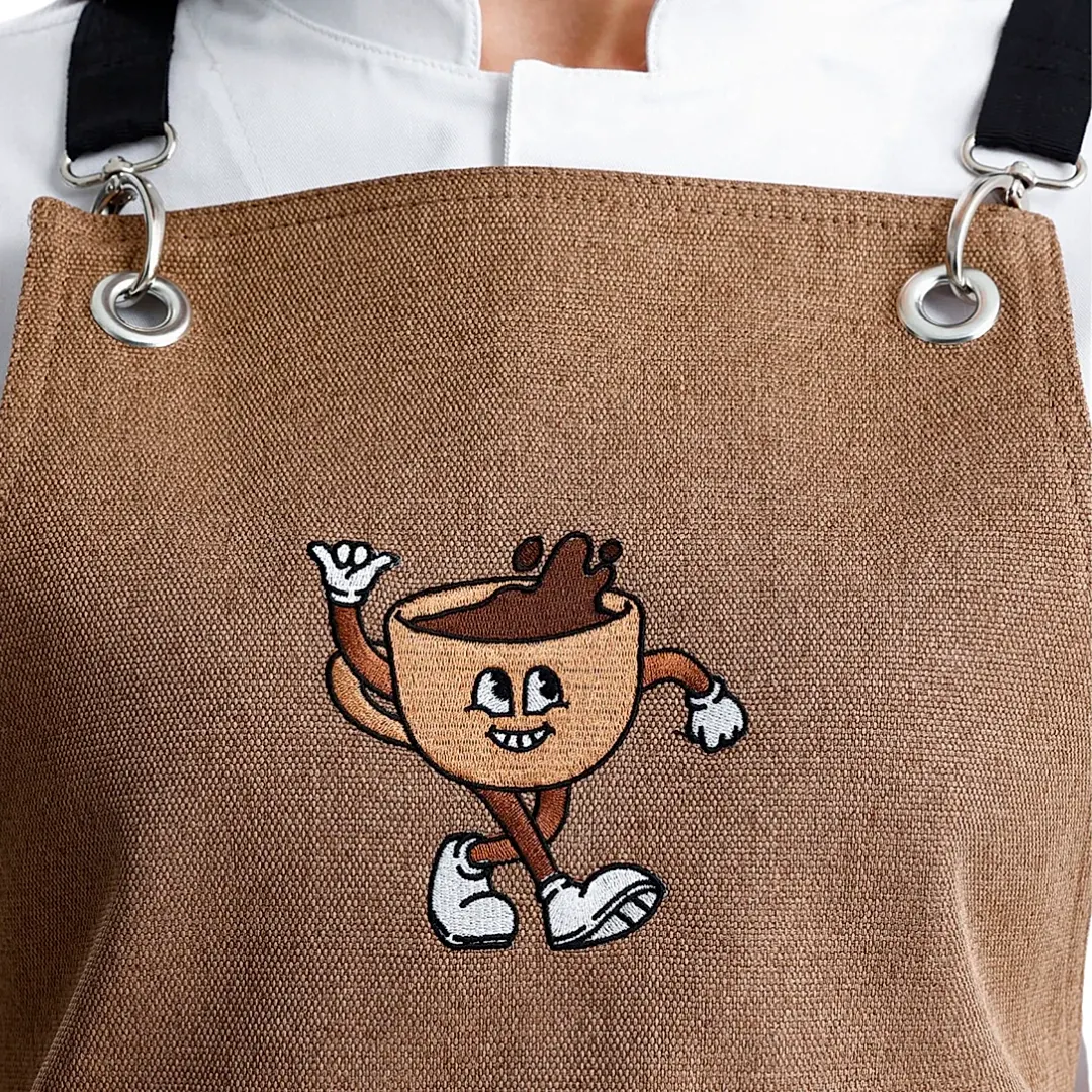 Hazır Nakışlı Önlükler - Life Begins After Coffee Sele