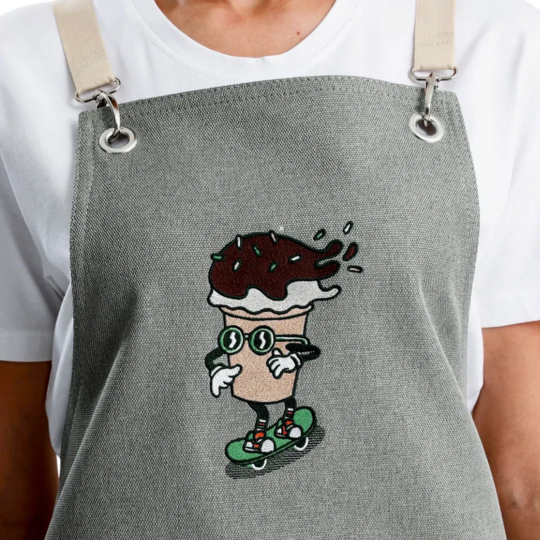 Hazır Nakışlı Önlükler - Dondurma Adaçayı Yeşili