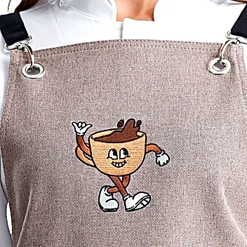 Hazır Nakışlı Önlükler - Life Begins After Coffee Taş