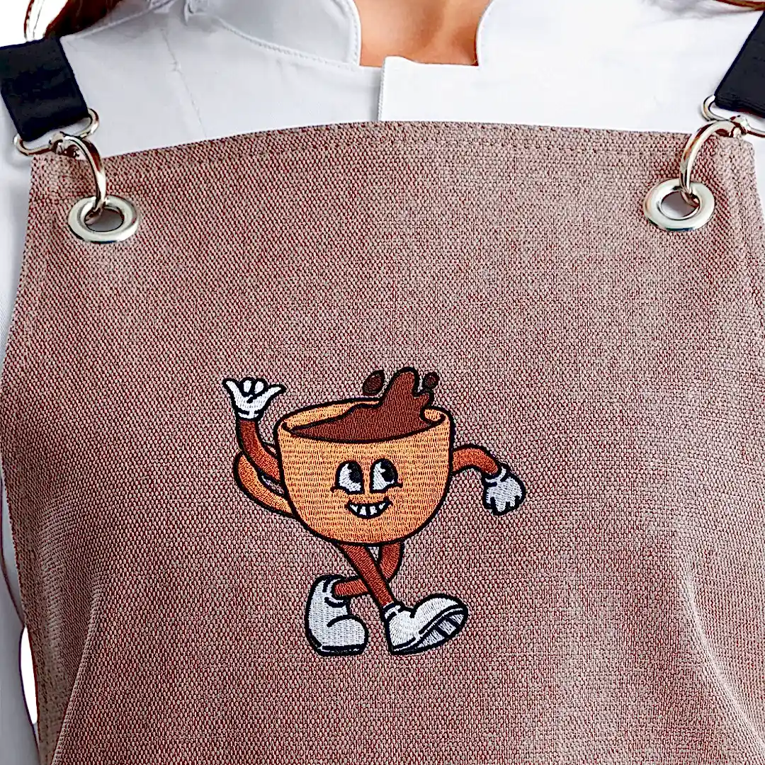 Hazır Nakışlı Önlükler - Life Begins After Coffee Taş