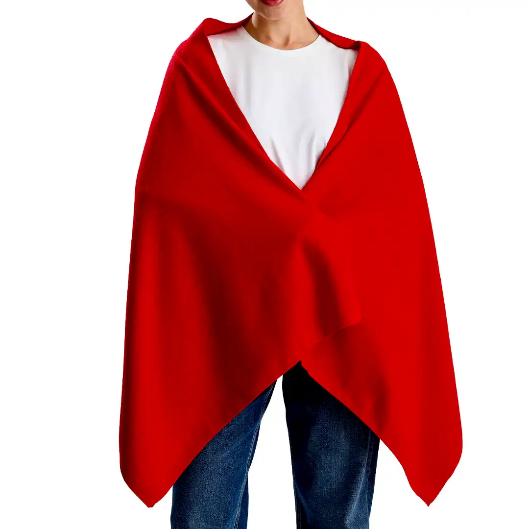 Kırmızı Polar Şal