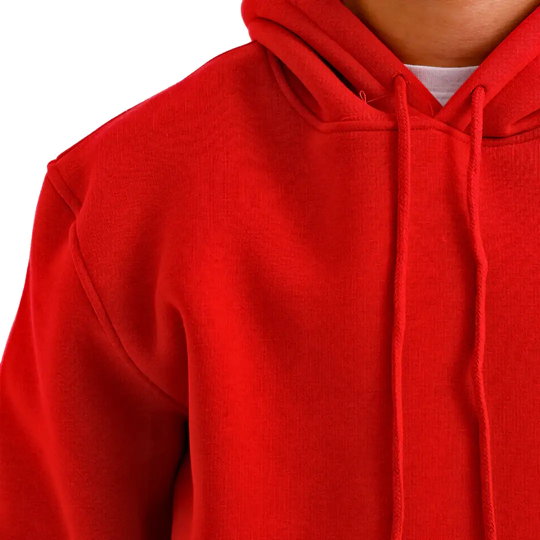 Kırmızı Kapüşonlu Sweatshirt