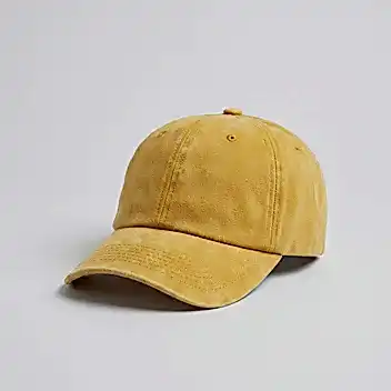 Sarı Yıkamalı Gabardin Şapka