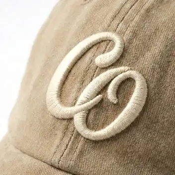 Bej Yıkamalı Gabardin Şapka