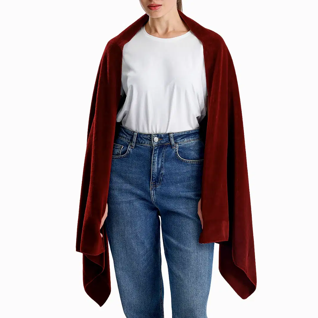 Bordo Polar Şal