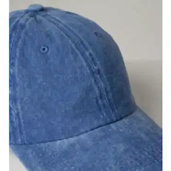 Mavi Yıkamalı Gabardin Şapka