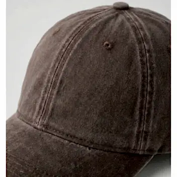 Kahverengi Yıkamalı Gabardin Şapka