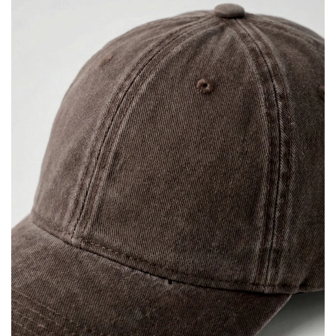 Kahverengi Yıkamalı Gabardin Şapka