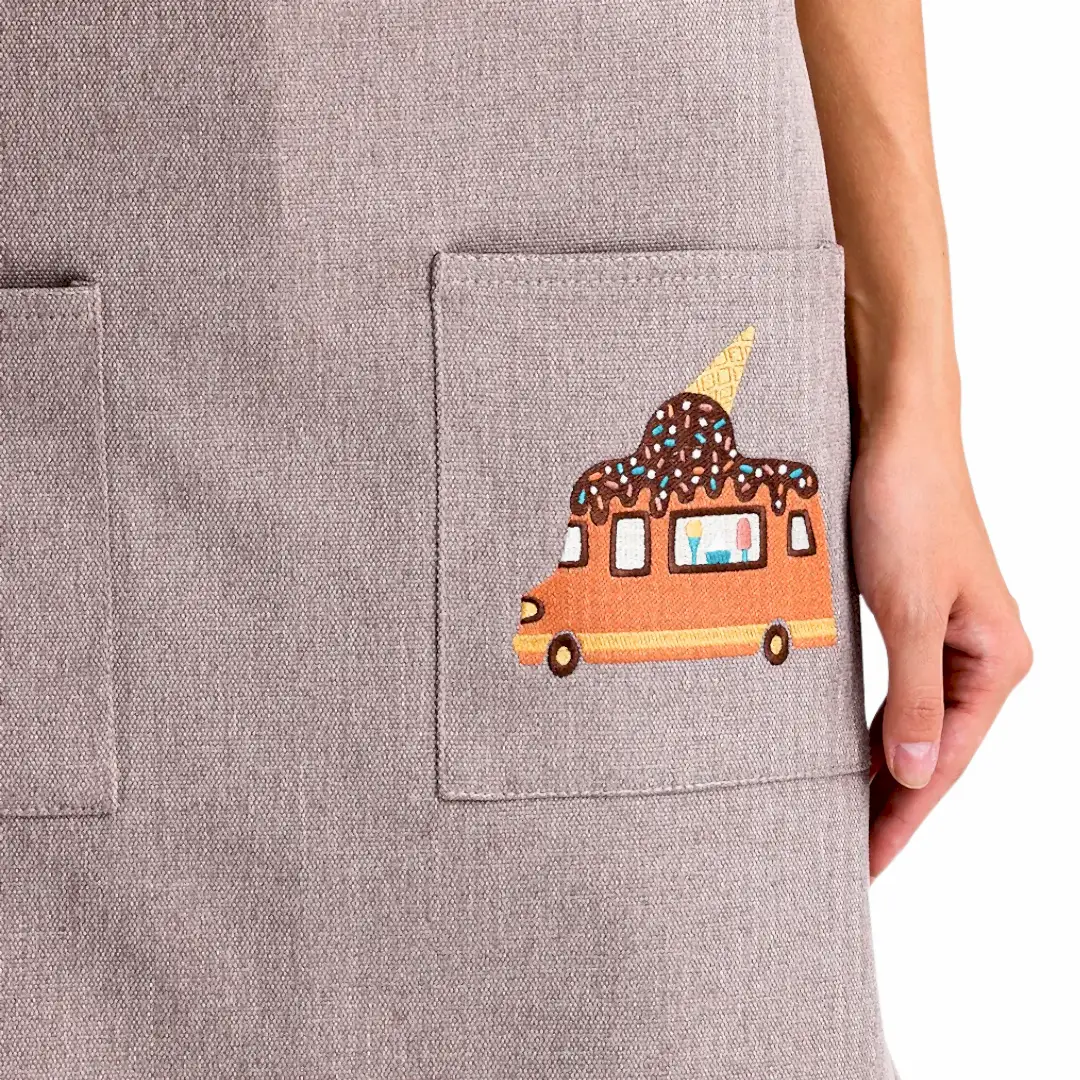 Hazır Nakışlı Önlükler - Dondurma Taş