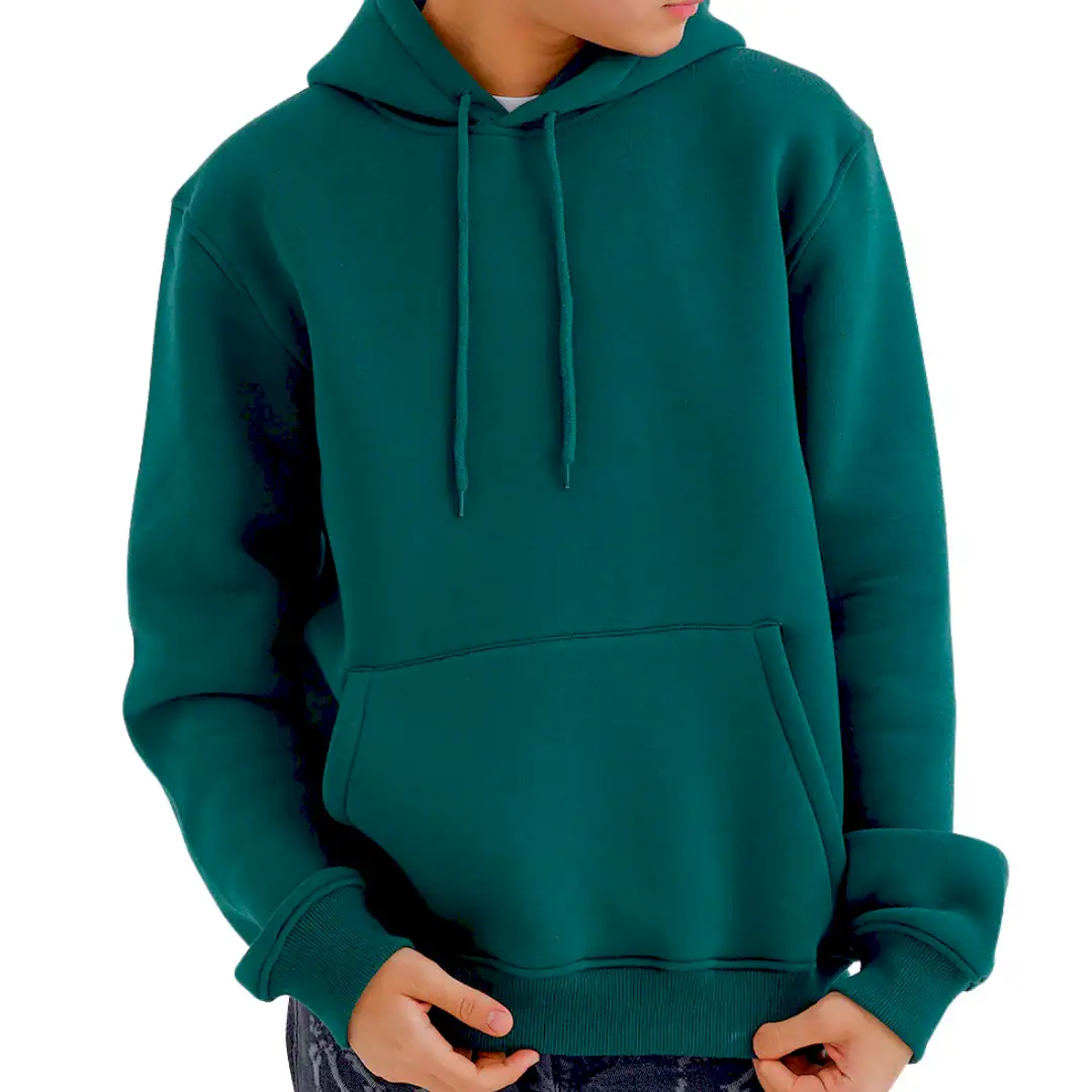 Yeşil Kapüşonlu Sweatshirt