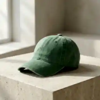 Yeşil Yıkamalı Gabardin Şapka