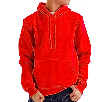 Kırmızı Kapüşonlu Sweatshirt