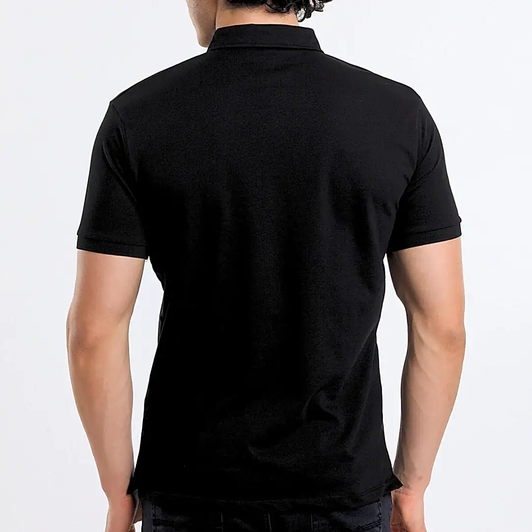 Siyah Polo Yaka T-shirt