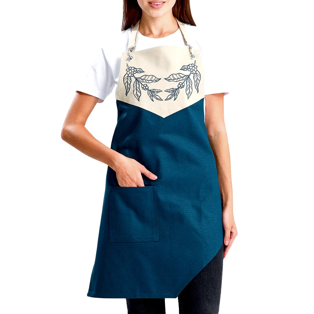 Hazır Nakışlı Önlükler - Kahve Yaprakları Seastone