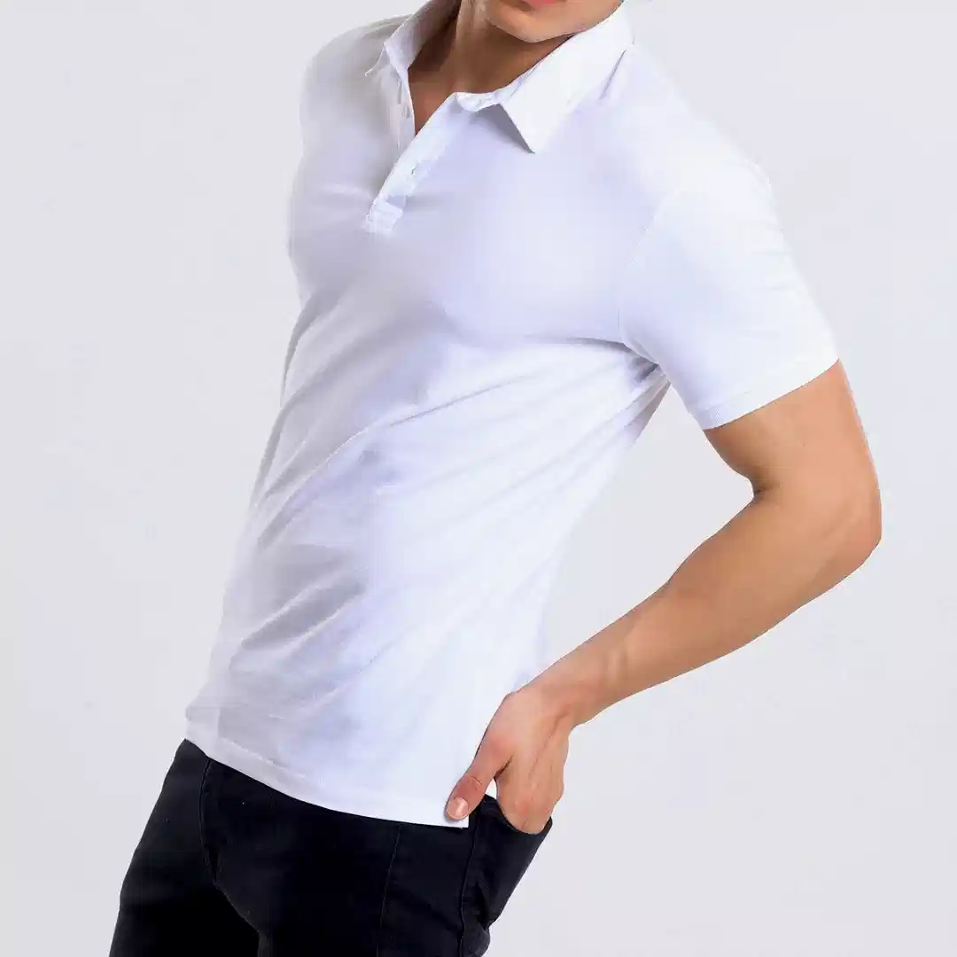 Beyaz Polo Yaka T-shirt