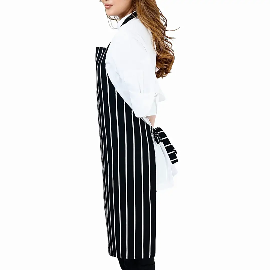 Alpaka Önlük - Siyah Beyaz Çizgili (10'lu Paket)