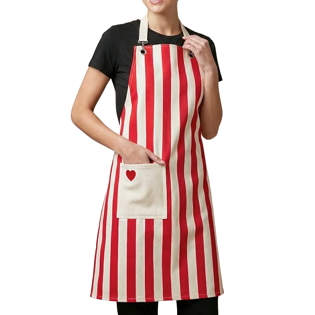 Love Stripe Çift Önlük Seti