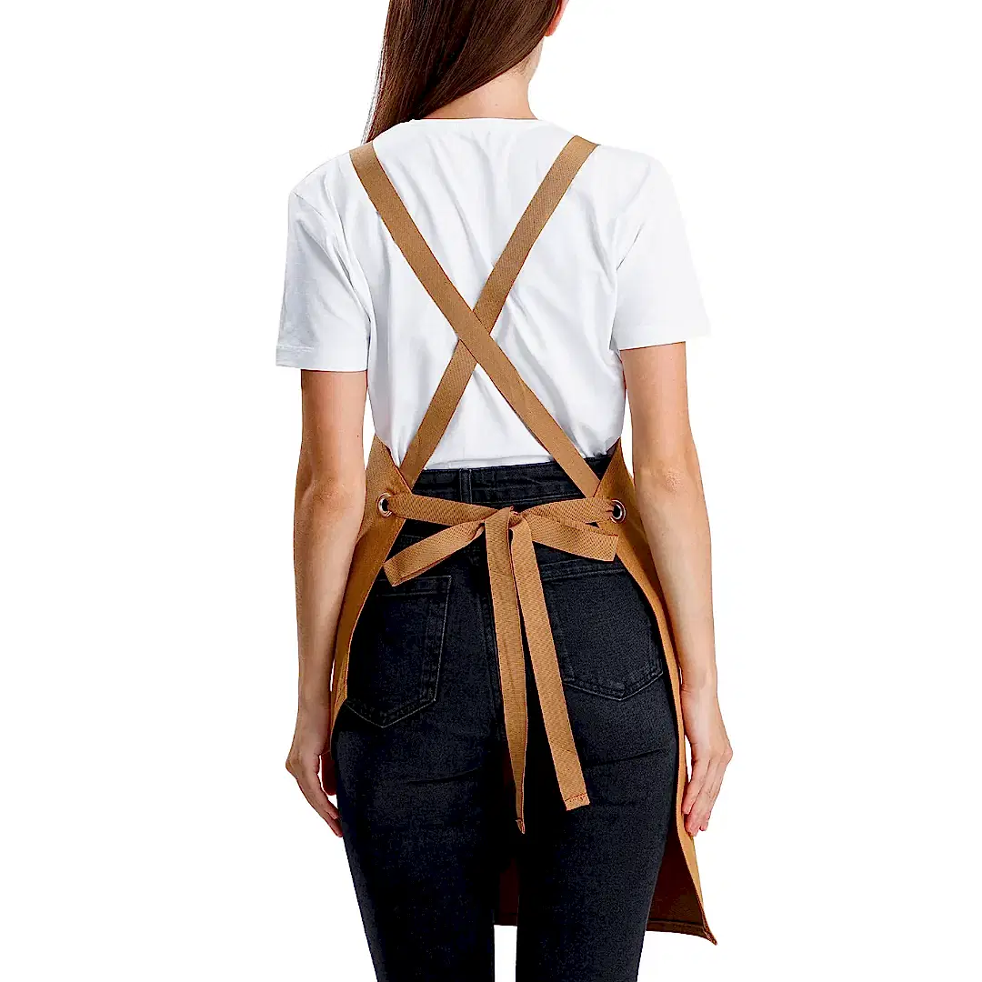 Hazır Nakışlı Önlükler - Kahve Kruvasan