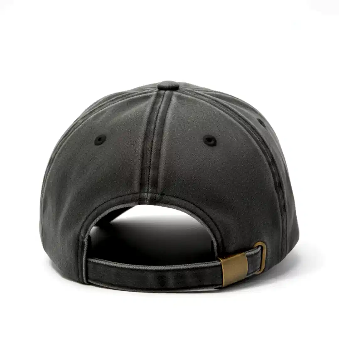 Antrasit Yıkamalı Gabardin Şapka