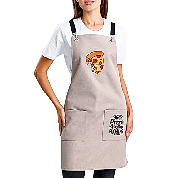 Hazır Nakışlı Önlükler - Pizza Kum Beji