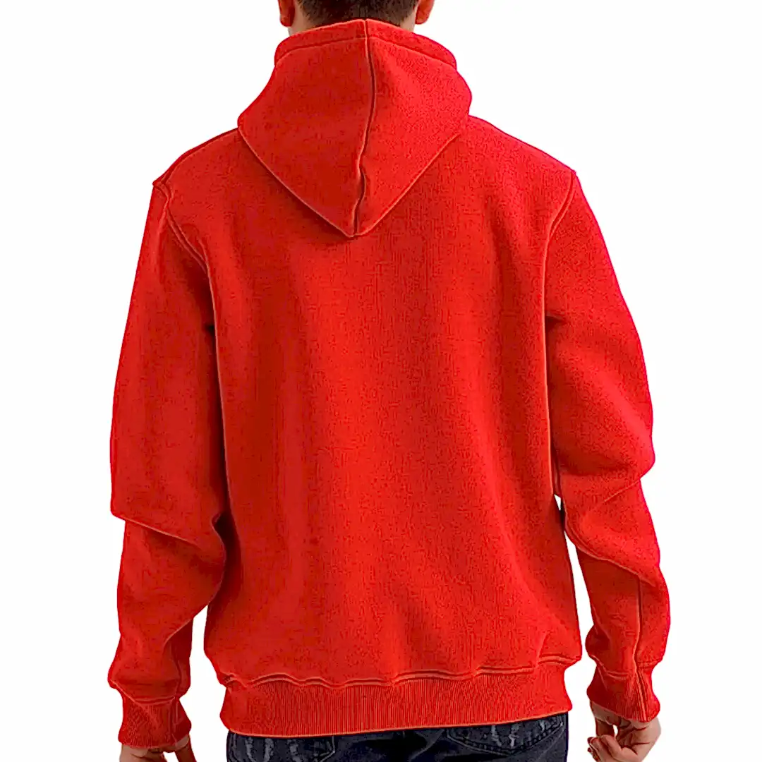 Kırmızı Kapüşonlu Sweatshirt