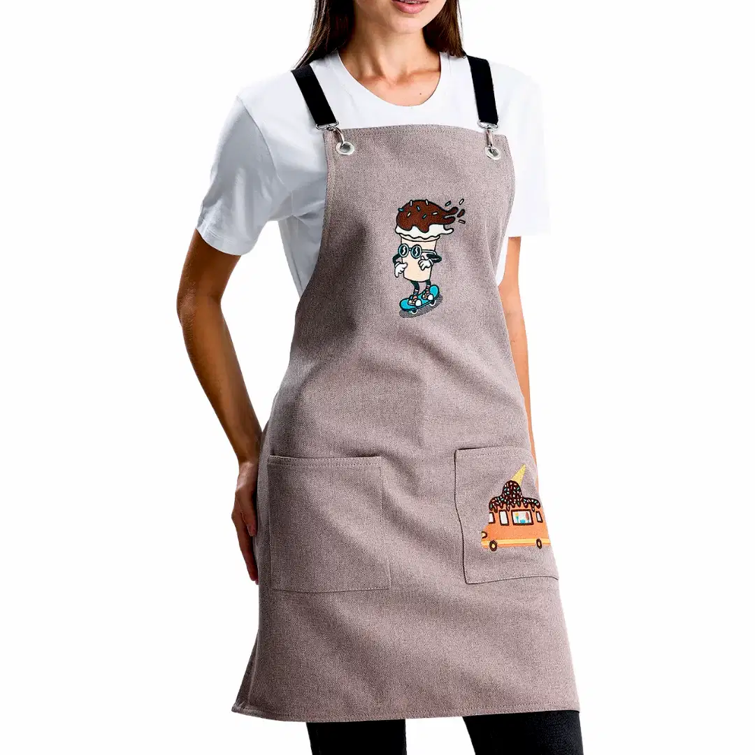 Hazır Nakışlı Önlükler - Dondurma Taş