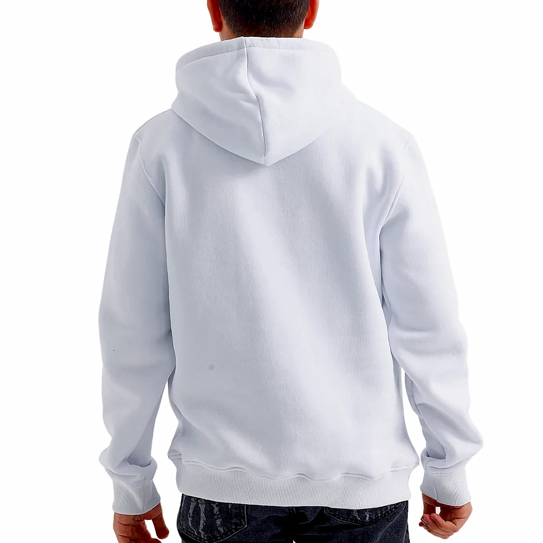 Beyaz Kapüşonlu Sweatshirt