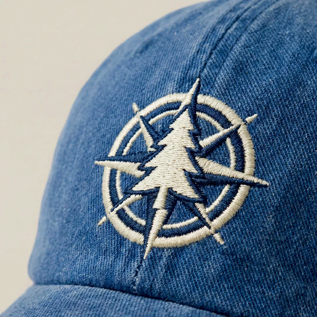 Mavi Yıkamalı Gabardin Şapka