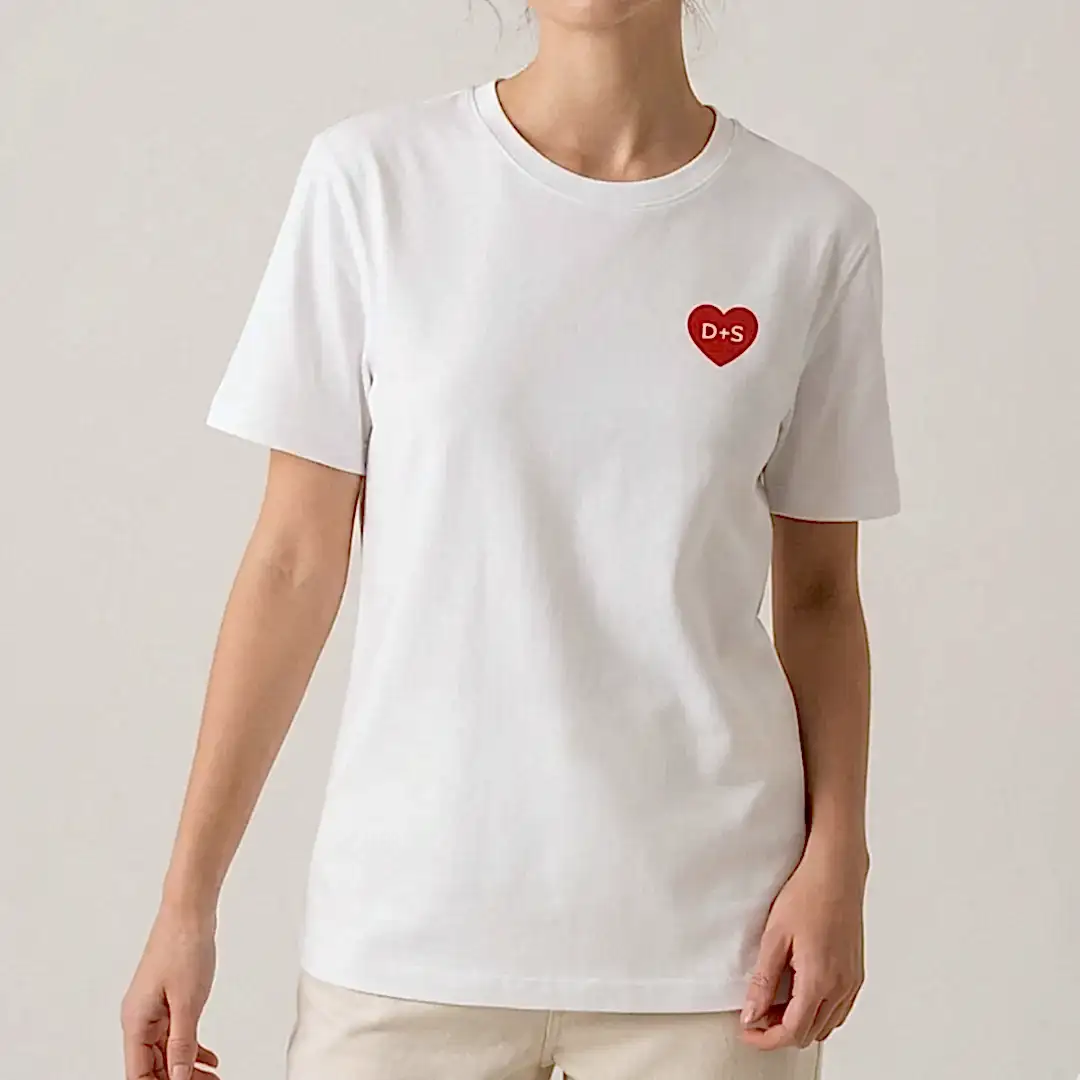 Kalp Baskılı T-shirt