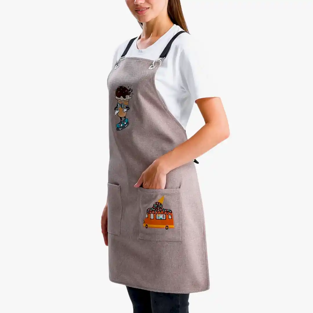 Hazır Nakışlı Önlükler - Dondurma Taş