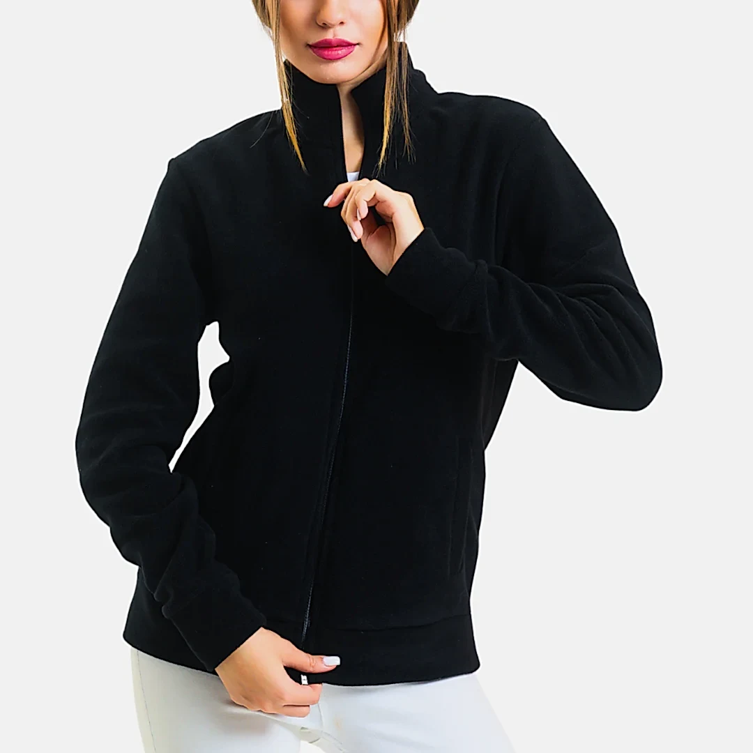 Siyah Polar Sweatshirt
