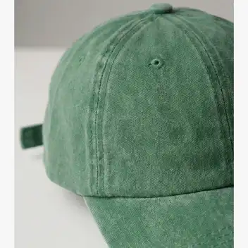 Yeşil Yıkamalı Gabardin Şapka