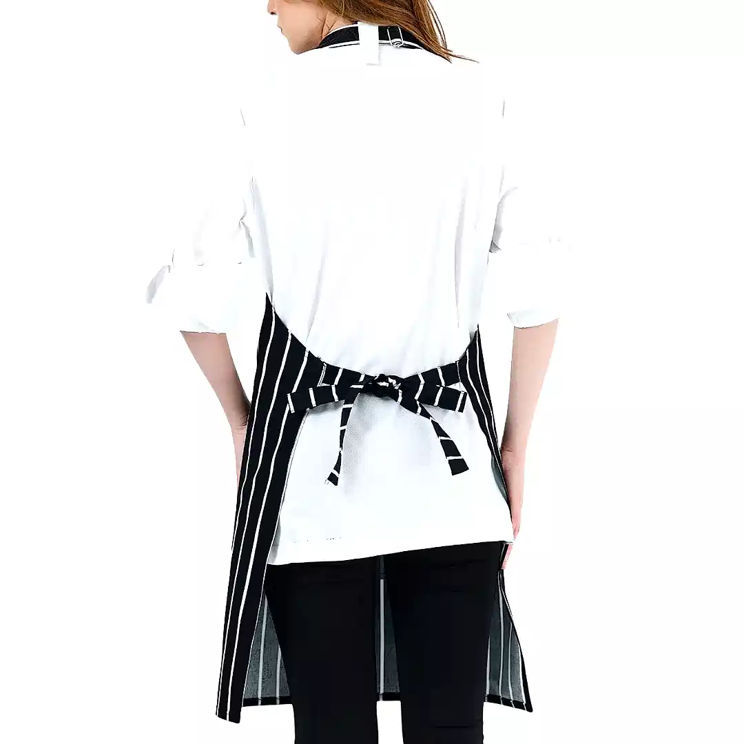 Alpaka Önlük - Siyah Beyaz Çizgili (10'lu Paket)