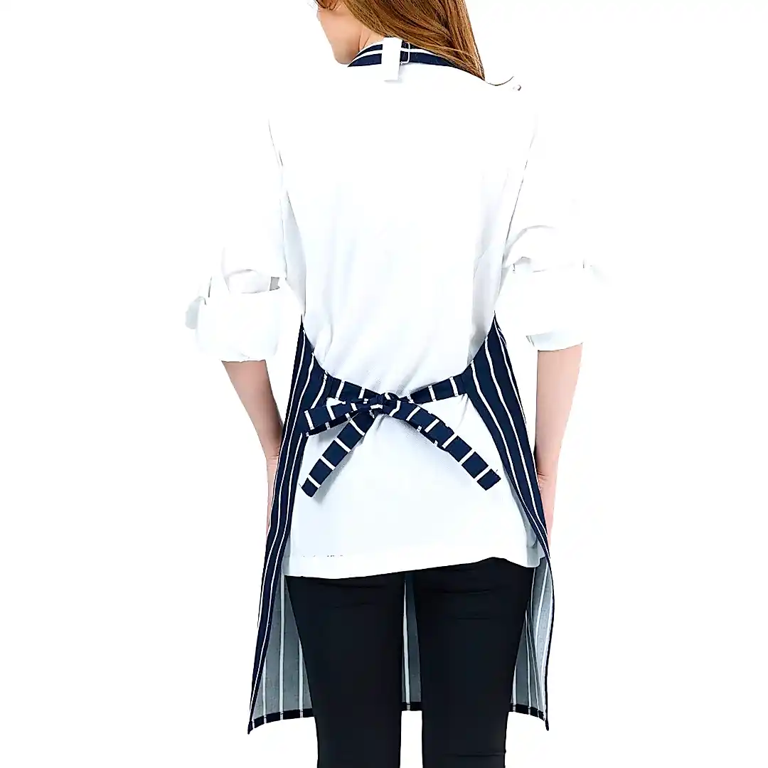 Alpaka Önlük - Lacivert Beyaz Çizgili (10'lu Paket)