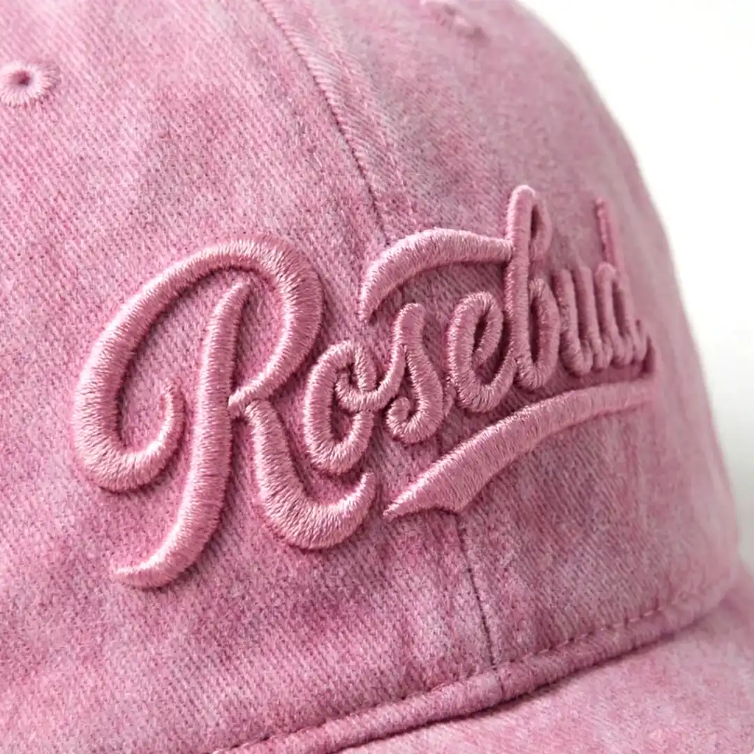 Açık Pembe Yıkamalı Gabardin Şapka