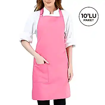 Alpaka Önlük - Pembe (10'lu Paket)