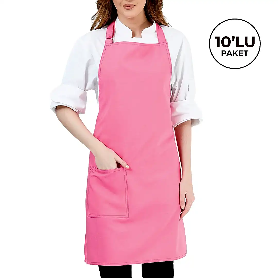 Alpaka Önlük - Pembe (10'lu Paket)