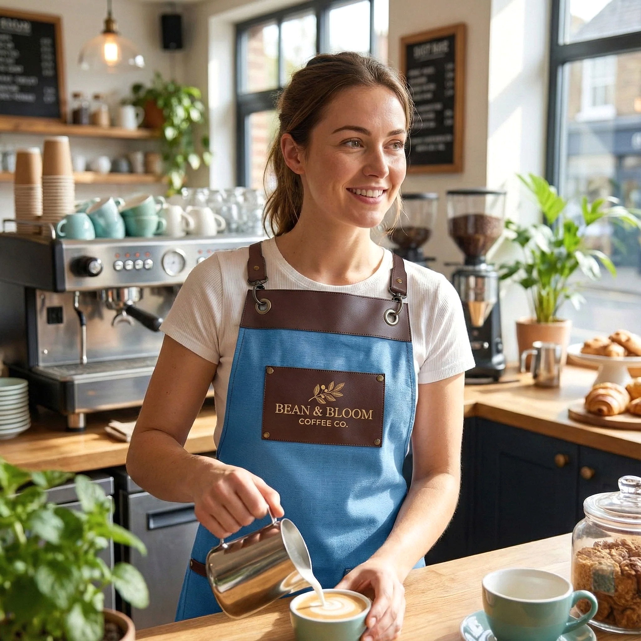Amsterdam Önlük - Çelik Mavisi