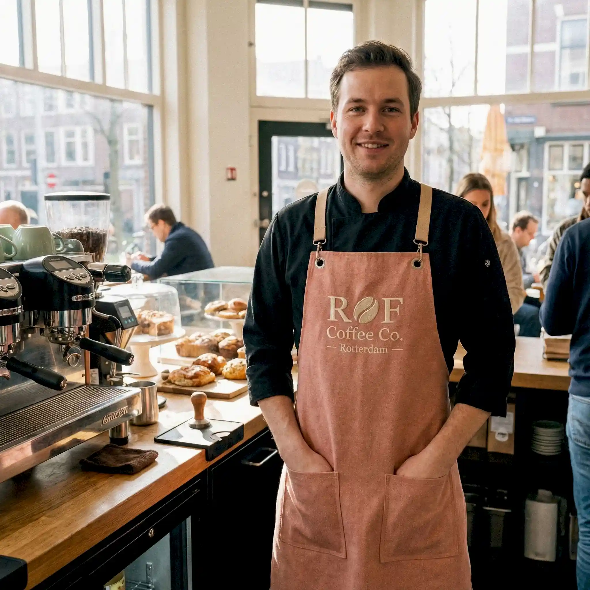 Berlin Önlük - Kırmızıbej