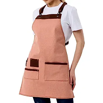 New York Önlük - Kırmızıbej