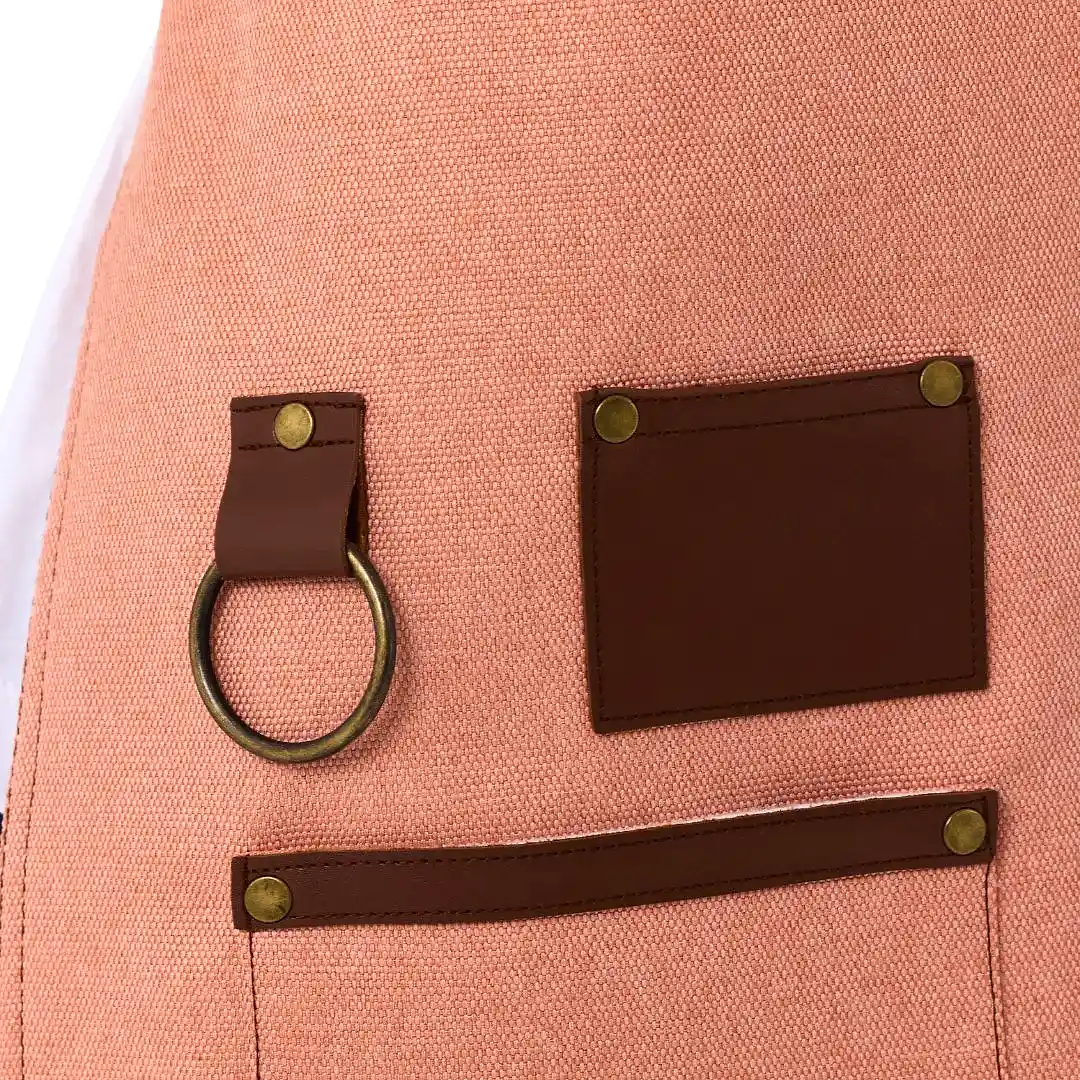 New York Önlük - Kırmızıbej