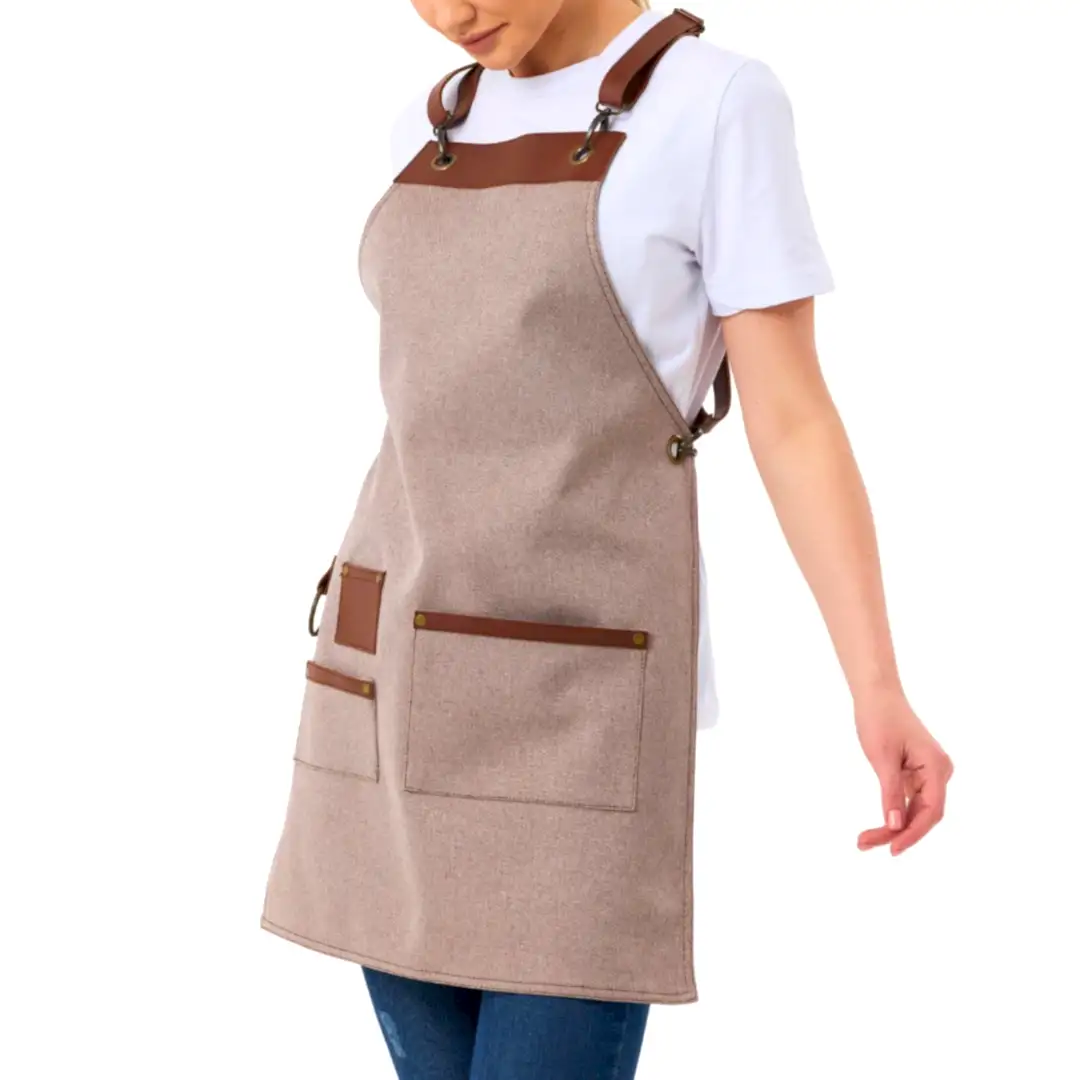 New York Önlük - Kum Gri